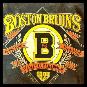 Boston Bruins Heritage Nutmeg Stonewash Sweater XL
